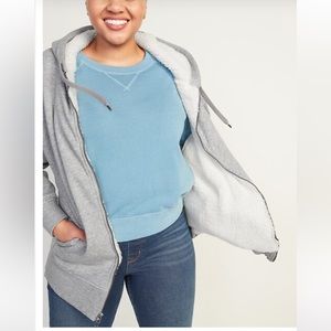 NWT Old Navy Sherpa Lined Oversized Hoodie- Size M
